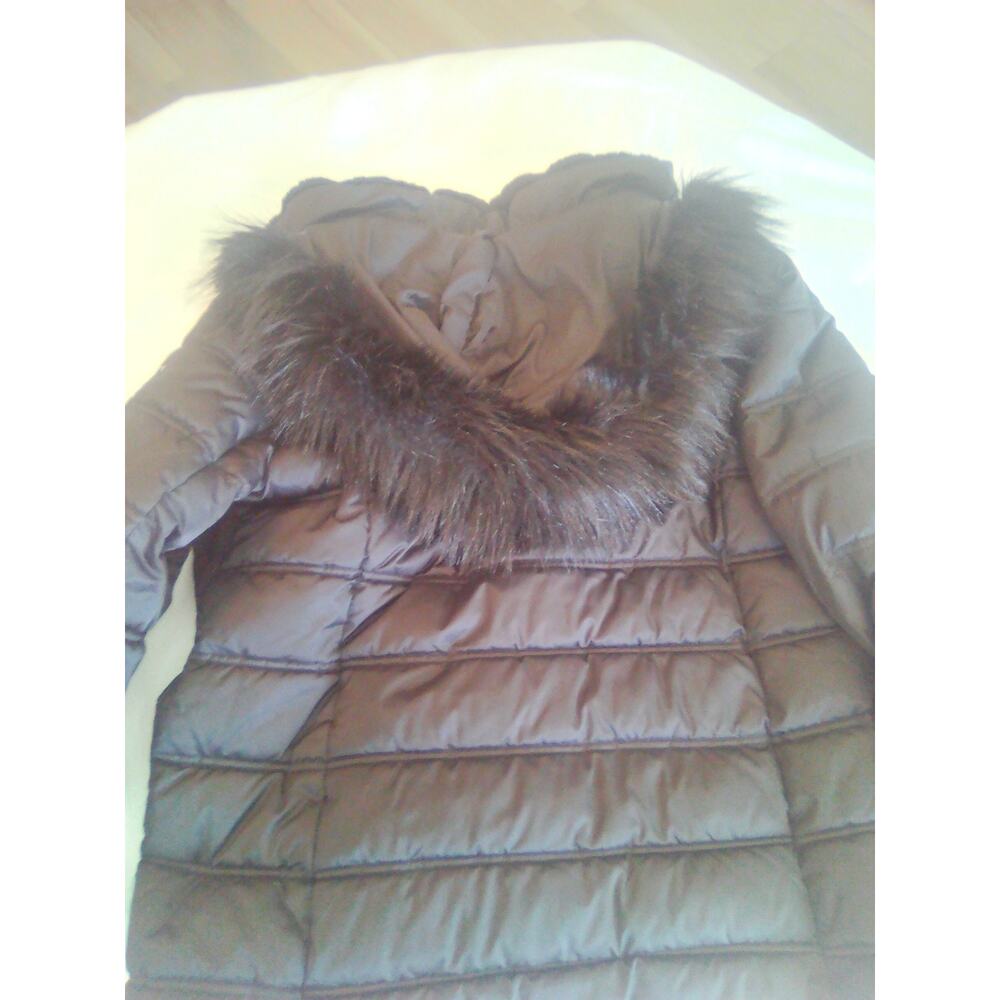 Nautica 1983 Black Quilted Puffer Jacket with Hood & Fur Trim – Men’s/Women’s